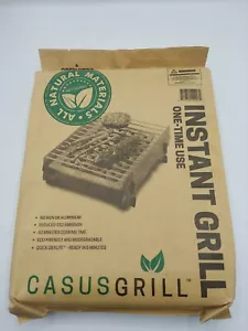 CASUS GRILL Instant Eco Friendly Biodegradable and Disposable Grill Camping NEW - Picture 1 of 6