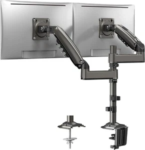 HUANUO Taller Dual Monitor Stand Long Arms for 13 to 32 inch Screens, Monitor Ar - Picture 1 of 7
