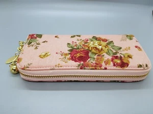 Pretty Floral Purse with zipped compartment for coins wallet notes clutch style - Picture 1 of 5