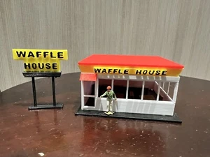 HO Scale Waffle House 3D Printed Structure W/ Booths & Tables - Picture 1 of 4
