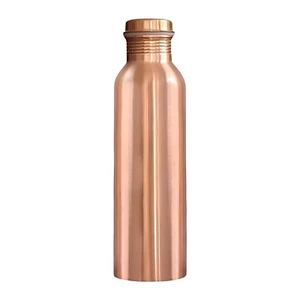 Copper Water Bottle Pure Health Ayurveda Benefits Yoga Drinking 1000ml - Picture 1 of 2