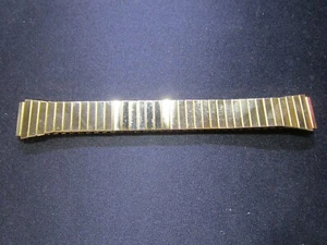 1960s Vtg Hong Kong NOS Stainless Steel 18 mm Gold Tone Watch Band Bracelet g - Picture 1 of 11