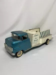 STRUCTO POWER WRECKER TOWING SERVICE TRUCK PRESSED STEEL TOY - Picture 1 of 9