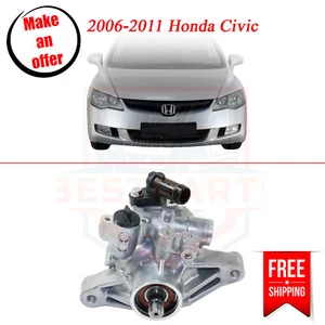 Power Steering Pump w/o Reservoir for 2006-2011 Honda Civic - Picture 1 of 9