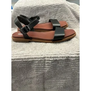 MIA Women's Slingback Sandals Black Size 8.5 Casual Summer Flat New No Box - Picture 1 of 4