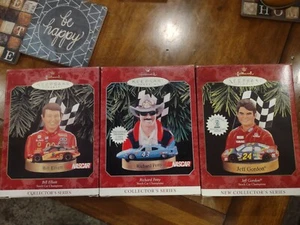 1997-1999Hallmark Keepsake Ornament Jeff Gordon, Richard Petty, Bill Elliott - Picture 1 of 1