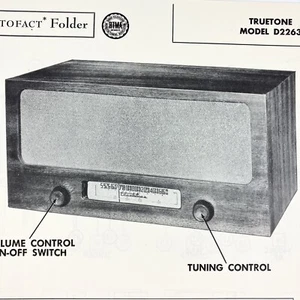1953 Truetone Radio D2263 Service Wire Schematic Repair Manual Vintage Original - Picture 1 of 2