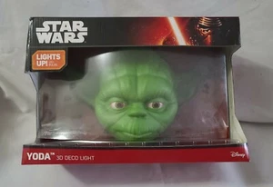 3D Star Wars Yoda Light Face 3D Deco LED Light - Picture 1 of 3