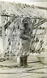 Alte Zeit Angeln kommerzielle Fischer Trockennetze Aaron Powell Munising KLASSIKER - Bild 1 von 1