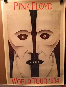 VINTAGE PINK FLOYD 1994 WORLD TOUR UK POSTER 24"X34" DAVID GLIMOUR ROGER WATERS - Picture 1 of 1