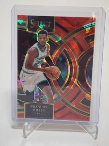 Brandon Miller 2023-24 Select Basketball #130 Premier Red Cracked Ice RC Hornets - Picture 1 of 2