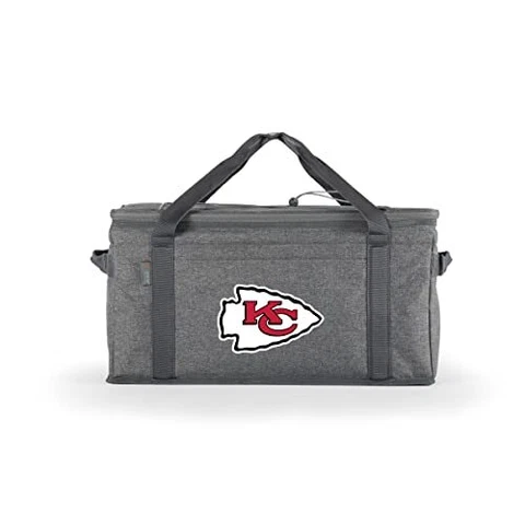 PICNIC TIME NFL Kansas City Chiefs 64 Can Collapsible Insulated Cooler, (Heat Cover