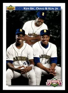 1992 Upper Deck Bloodlines #85 Ken Griffey Jr, Griffey Sr, Craig Griffey NM QTY - Picture 1 of 2