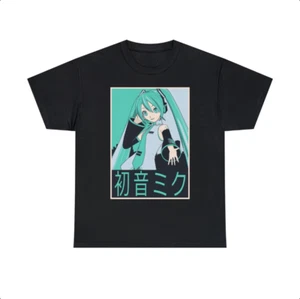 Hatsune Miku Shirt, Project DIVA Vocaloid Anime Shirt, Kawaii Girl Manga Shirt - Picture 1 of 4