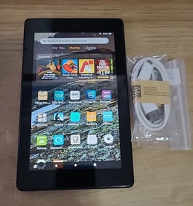 AMAZON FIRE 7 (M8S26G) WiFi 9th Generation 16GB Black - Picture 1 of 4