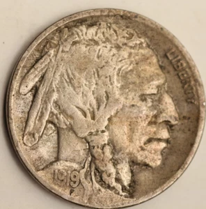 1919 Buffalo Nickel ~ Choice XF/AU ~ Better Date! 1716 - Picture 1 of 3
