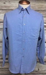 Bugatchi Uomo Mens Blue Striped Button Down Casual Shirt Size M - Picture 1 of 6