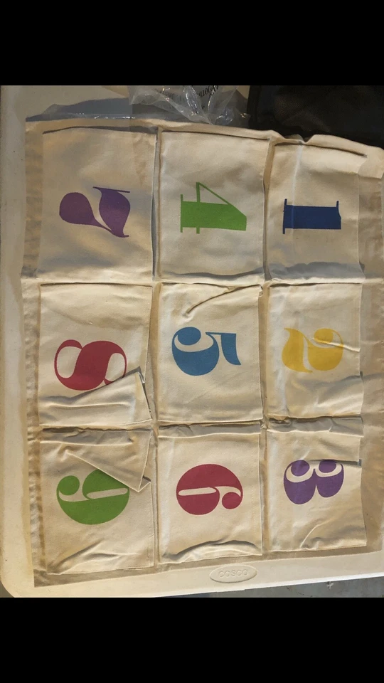 lona avon para professores com números um a nove bolsos para dois deles - Imagem 1 de 1