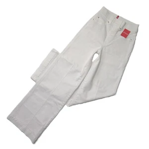 NWT SPANX 20465R Seamed Front Wide Leg in Ecru Wash Pull-on Jeans XS x 32 - Picture 1 of 6