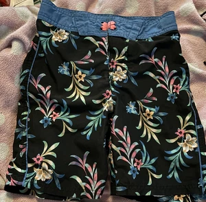 Boys Art Class Sz 10 Floral Patterned Swimsuit trunks - Picture 1 of 1