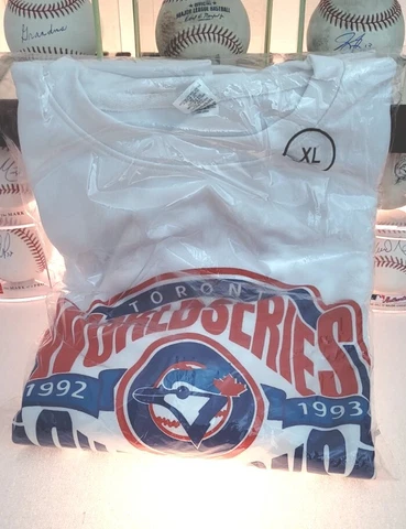 Toronto Blue Jays back to back World Series Sweater XL '92 '93 Brand New MLB SGA Cover