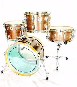 Side Kick Drums Nesting Drum Set "The Slinger" Red Mahogany - Picture 1 of 5