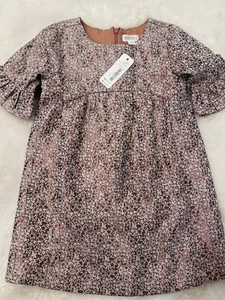 Gymboree 3T Mädchen Rosegold Metallic Sterne Festtagskleid Neu mit Etikett - Bild 1 von 5