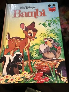 De colección Walt Disney's Bambi HC 1996 1ª Edición Americana Maravilloso Mundo de Lectura - Imagen 1 de 7