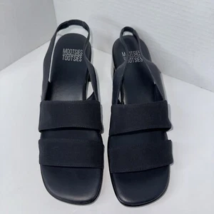 Mootsies Tootsies Sandals Shoes Womens Navy Blue Slingback Size 10 - Picture 1 of 8