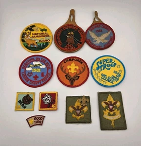 Vtg Boy Scout Patches Lot of 11: 1969 Jamboree 1963 Tecumseh OH Cub Camporee - Picture 1 of 11