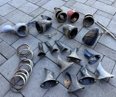 Vintage 1930s 1937 FORD REAR TAILLIGHT PARTS Hot Rat Street Rod SCTA Coupe - Image 1 of 4