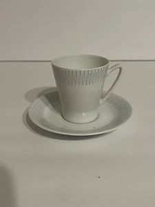 Mid-century modern teacup and saucer Upsala Ekeby Karlskrona, Made In Sweden - Picture 1 of 8