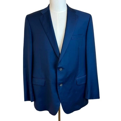 Blazer Traje Chaqueta Hombre SAMUELSOHN Azul Loro Piana Lana Talla 42 Oficina Trabajo Foto 1 de 4