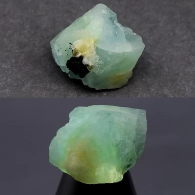 💎 14,30 ct 14,8 x 13,7 mm áspero natural verde azul aguamarina - gema de Brasil sin calentar Foto 1 de 4