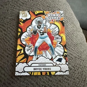 2025 Donruss Bomb Squad Bryce Young #BS-BYG Carolina Panthers Football Karte 3K - Bild 1 von 2