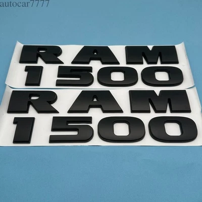 2X 3D Front Door Side Emblems Letters For 2013-2018 RAM 1500 Badges Replacement - Image 1 of 4