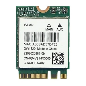 DW1820 QCNFA344A Drahtlose Netzwerkkarte 2.4G+5G Dual Band Gigabit Bluetoot5554 - Bild 1 von 10