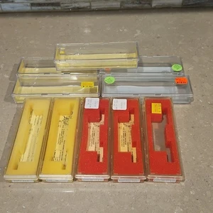 Lot of 10 Clear N Scale Empty Freight Car/Locomotive "Jewel" Boxes 6" VTG Nice! - Picture 1 of 22