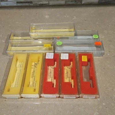 Lot of 10 Clear N Scale Empty Freight Car/Locomotive "Jewel" Boxes 6" VTG Nice! - Image 1 of 4