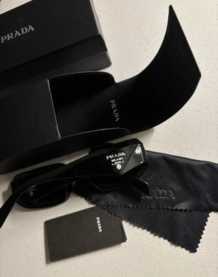 PRADA PR17WS Sunglasses 49mm Black Frame with Lens-FREE SHIPPING   - Image 1 of 4