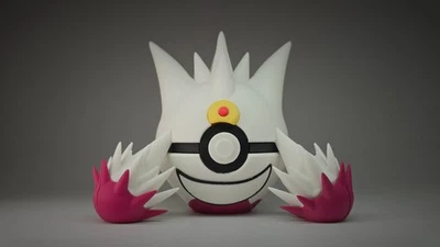 Mega Gengar brilhante | Pokéball temática impressa em 3D | #0094 Mega Gengar brilhante - Imagem 1 de 4