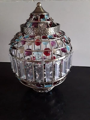 Moroccan style. multi coloured lampshade - Image 1 of 4