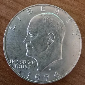 1974 S Eisenhower Dollar 40% Silber - Bild 1 von 2