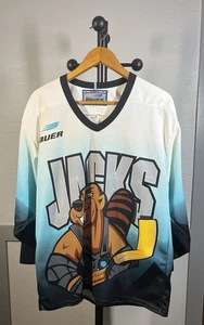 NUOVA maglia da hockey Bauer Cleveland Lumberjacks stampa all over taglia media - Foto 1 di 9