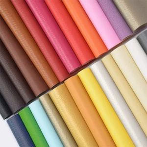 24 Pieces 8"x13.4"(20x34cm) Colored Faux PU Leather Sheets Upholstery Crafts ... - Picture 1 of 5