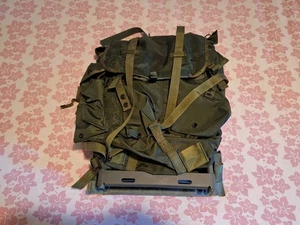 U.S. Army Nylon Combat Field Pack LC-1 With Metal Frame Size Medium Used - Picture 1 of 21