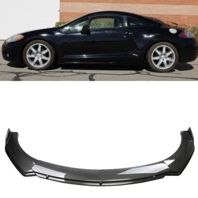 Front Bumper Chin Lip Spoiler Splitter For Mitsubishi Mirage Carbon Style Car - Image 1 of 4