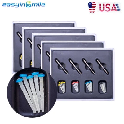 5boxes Easyinsmile Dental Screw Fiber Post Endo Quartz Resin Thread & 4 Drills - Image 1 of 4