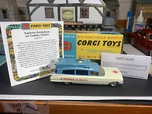 Corgi Toys 437 Superior Ambulance with extra New Release From CMC - Picture 1 of 9