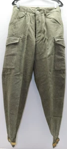 Pantalone lana grigio svedese 1940 taglia 100 con cinturini alla caviglia in pelle M293 - Foto 1 di 6